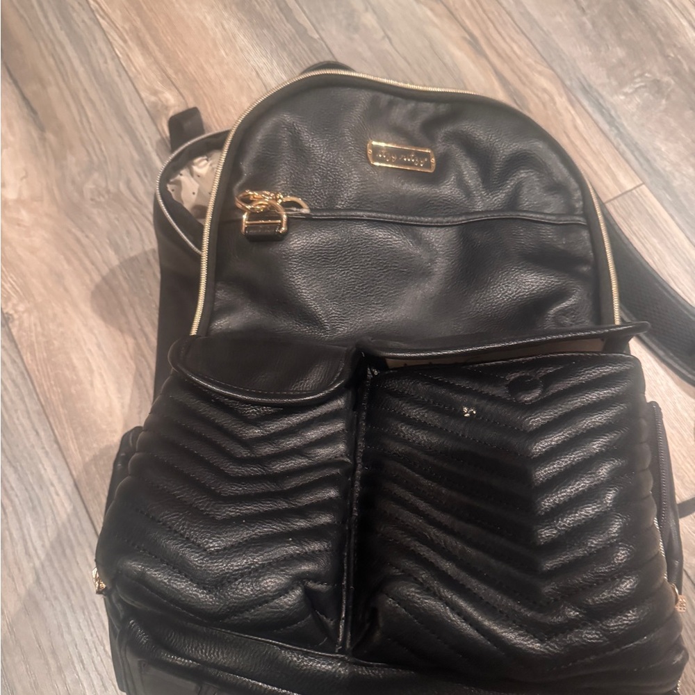 Itzy Ritzy Leather Diaper Backpack